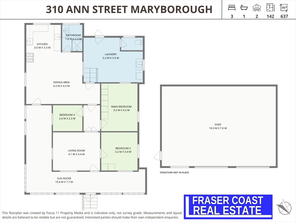 310 Ann Street Maryborough - Floorplan